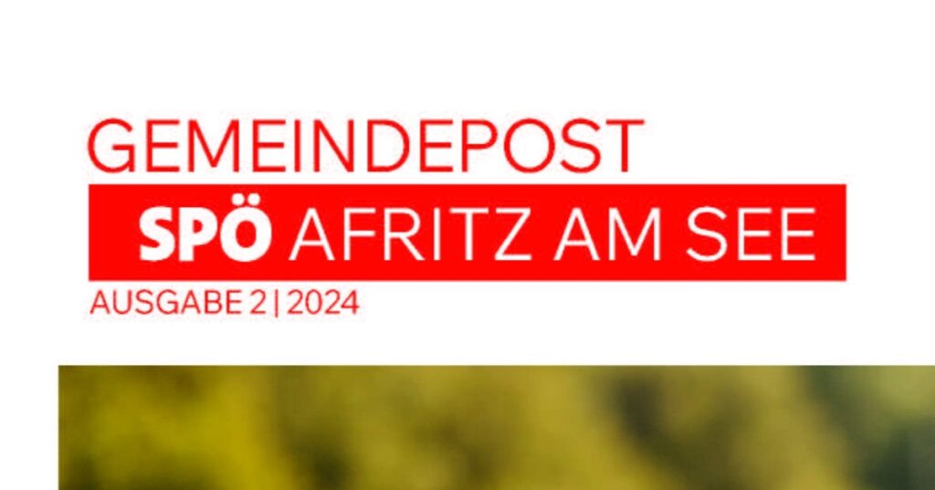 Mit Herz und Hirn f&uuml;r unsere Gemeinde Afritz am See!