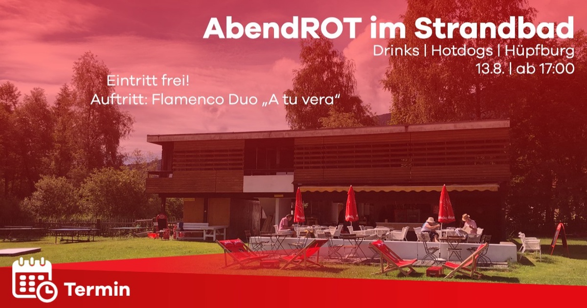 AbendROT im Strandbad