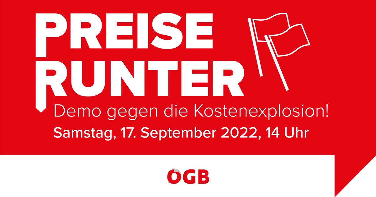 &bdquo;Preise runter!&rdquo;- Demo gegen die Kostenexplosion
